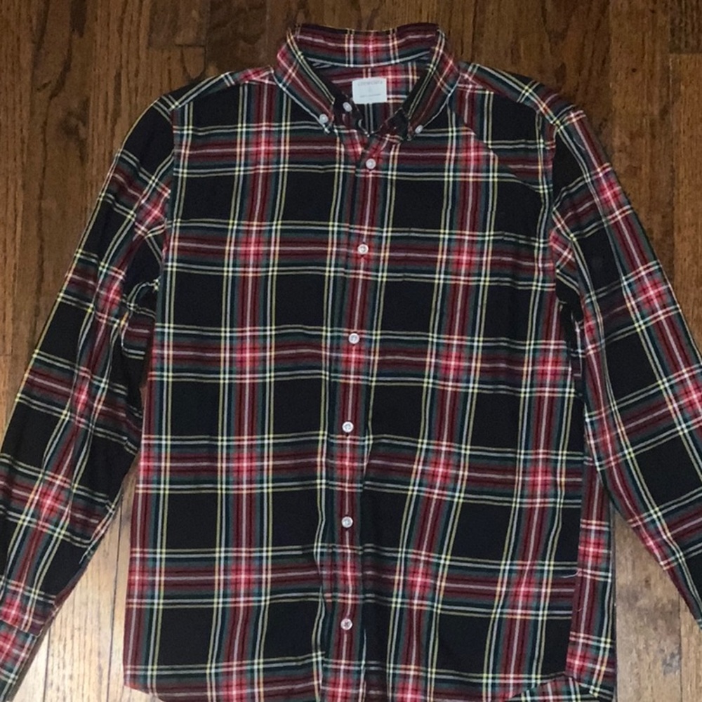 Boys Crewcuts  Plaid Button-Down Shirt size 14